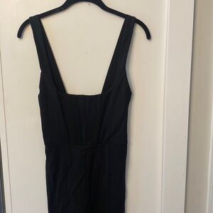 Black tan top jumpsuit